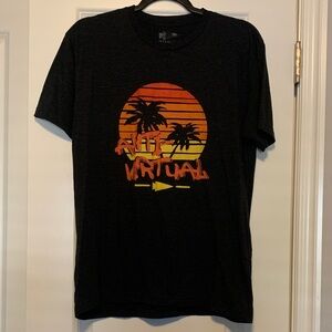 GORUCK Men's Graphic T-Shirt - Black with Orange Sunset Design, Size M, GUC